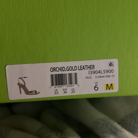 Sam Edelman heels , orchid gold leather size 6 M - Picture 4 of 5